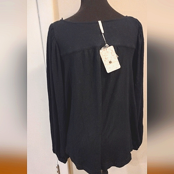 💜5/$25.00💜Free People Long Sleeve Devin Top. New - Picture 8 of 10